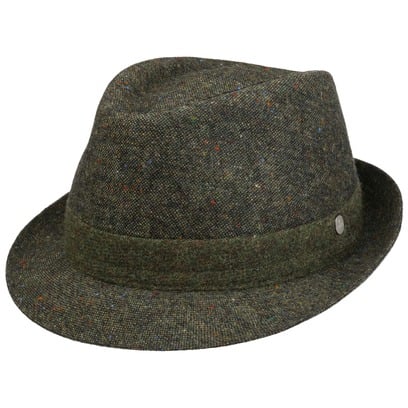Chapeau en Laine Tweed Trilby by Lierys