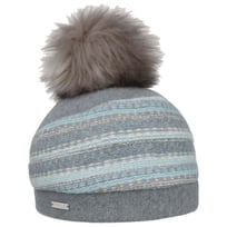 Bonnet en Laine Foul�e Faux Fur Pom by Seeberger - 119,00 &euro;