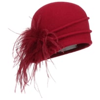 Bonnet en Laine Foul�e avec Plumes by bedacht - 119,00 &euro;