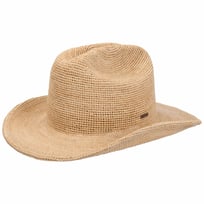 Chapeau de Raphia Odessa Crochet by Brixton - 109,00 &euro;