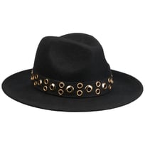 Chapeau en Laine Eyelet Band Fedora by Seeberger - 99,95 &euro;