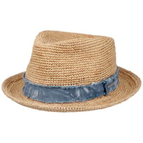 Chapeau en Paille Crochet Raphia Fedora by Stetson - 119,00 &euro;