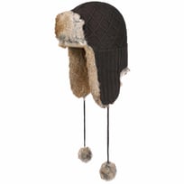 Strick-Webpelz-Tschapka mit B�mmel by McBURN - 29,95 &euro;